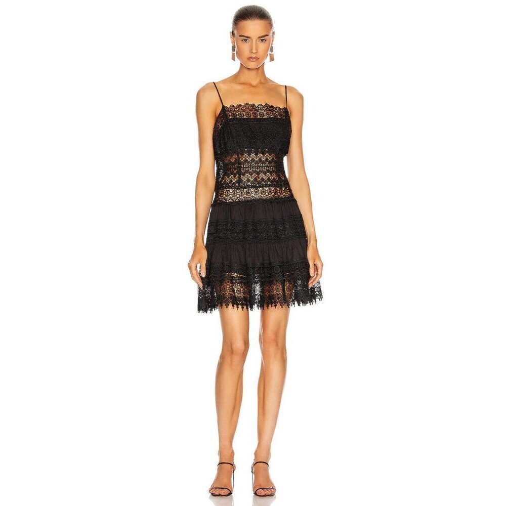 CHARO RUIZ IBIZA Joya Dress in Black XSmall New Womens Mini Aline Fit and Flare